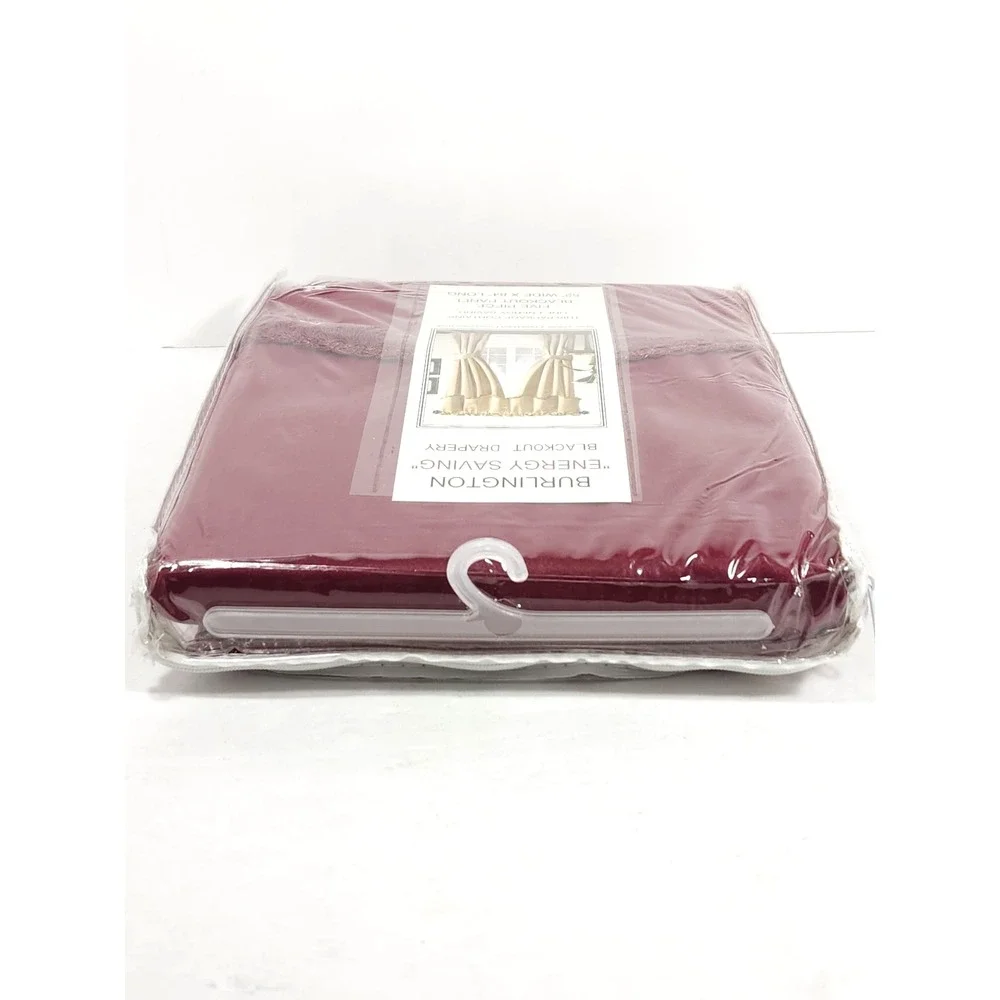 VTG Burlington Energy Saving Blackout Drapery Panels 5 Piece Burgundy 52